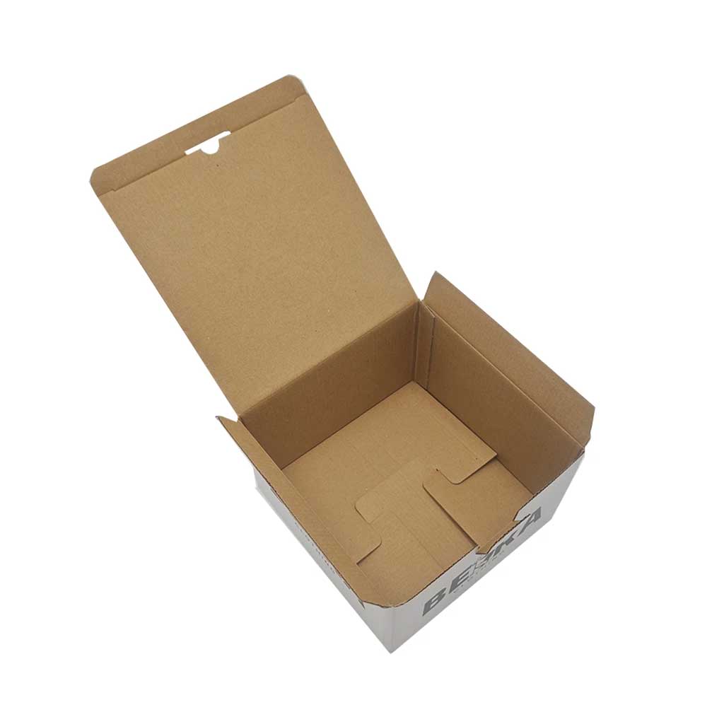 Full-color CMYK printing on corrugated hat boxes – vibrant brand presentation