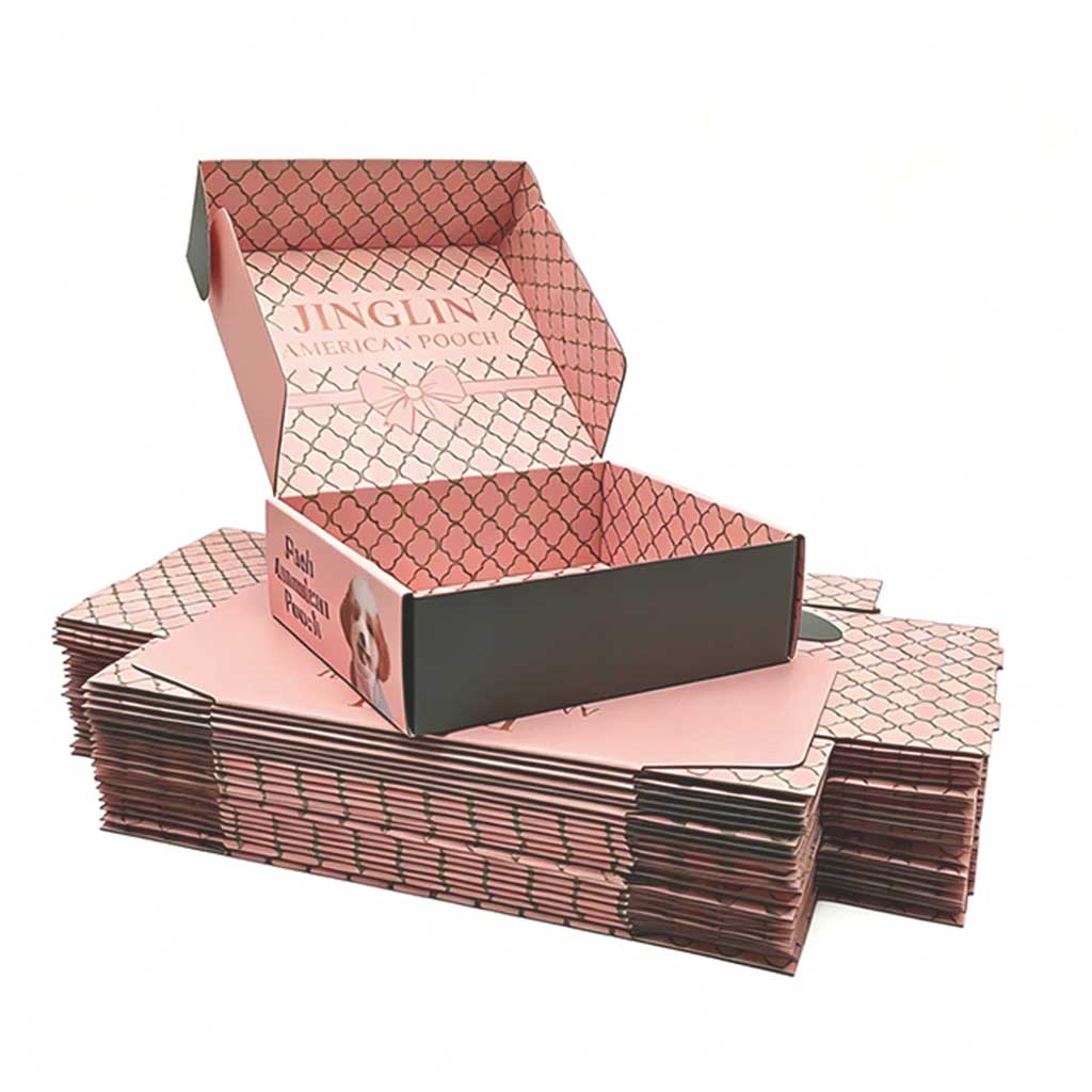 Custom printed brand logo corrugated mailer boxes for retail and logistics