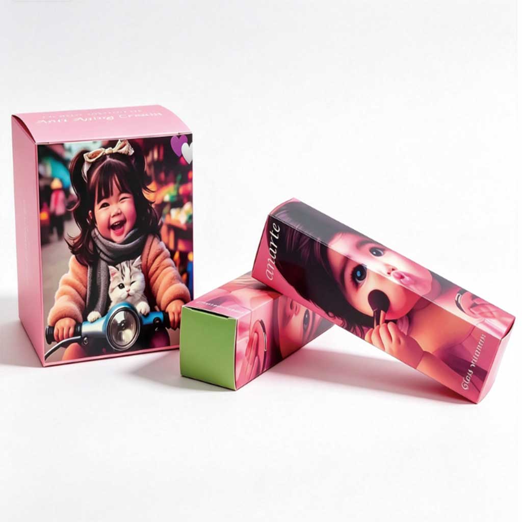 Glossy lamination cosmetic paper box – high-end beauty packaging by Jinglin Packaging