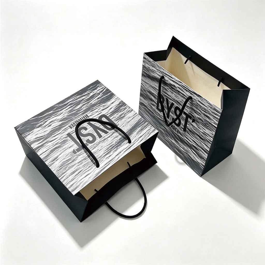 Custom paper bags with elegant matte finish – gift bags for boutiques and gift shops