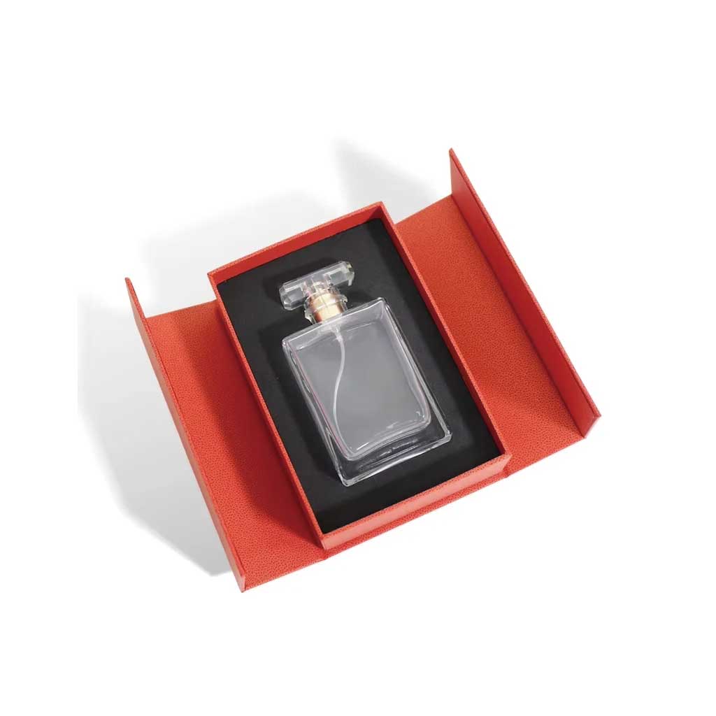 Double door magnetic box closed view – rigid dual-door packaging with hidden magnets