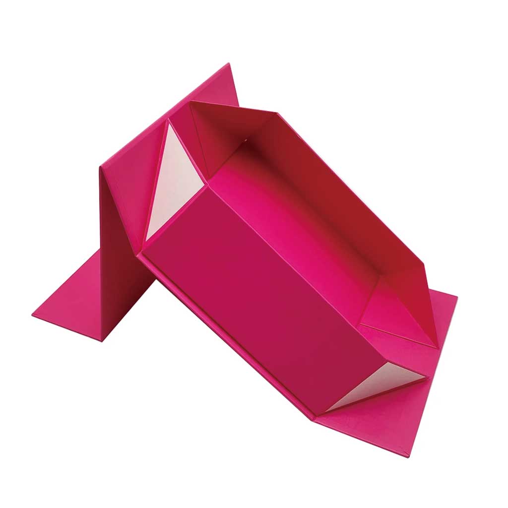 Side view of custom magnetic folding box with matt lamination – premium rigid packaging manufacturer
