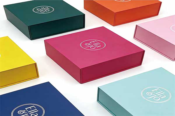 Finished custom paper box with logo