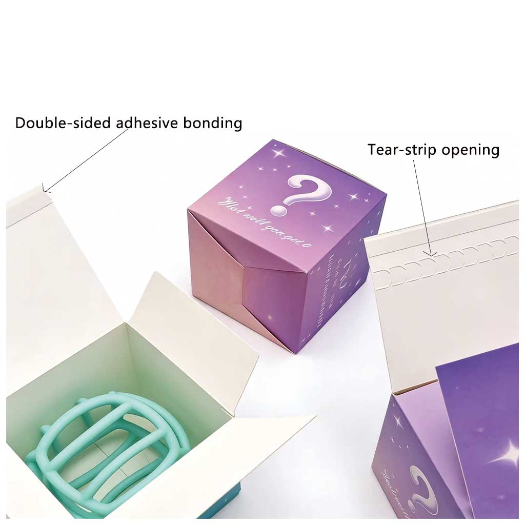 Secure and easy to assemble – auto lock boxes with tear strip for cosmetics and skincare