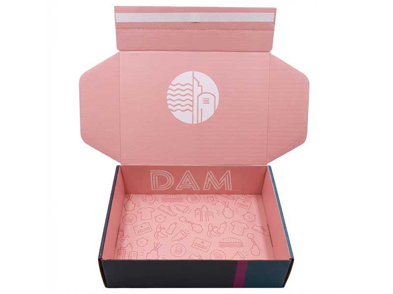 Custom tear strip shipping box – flat pack economical paper box