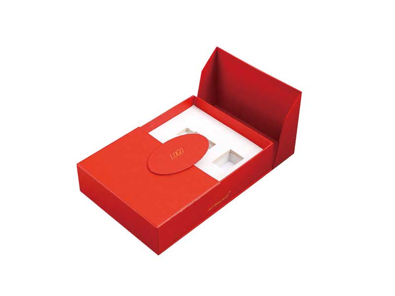 Luxury gift packaging in double door magnetic box