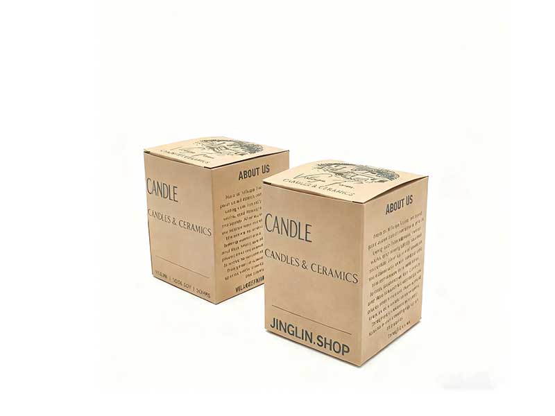 Custom folding paper boxes for candle packaging