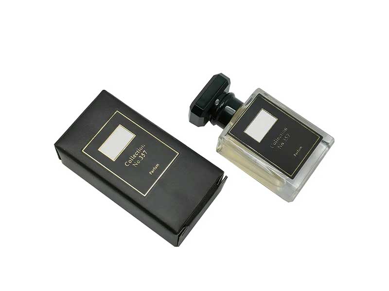 Custom gold foil paper boxes for perfume with premium finishing