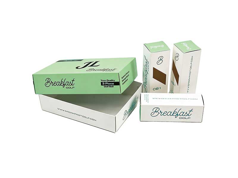 Paper card box for golf set – complete golf ball packaging