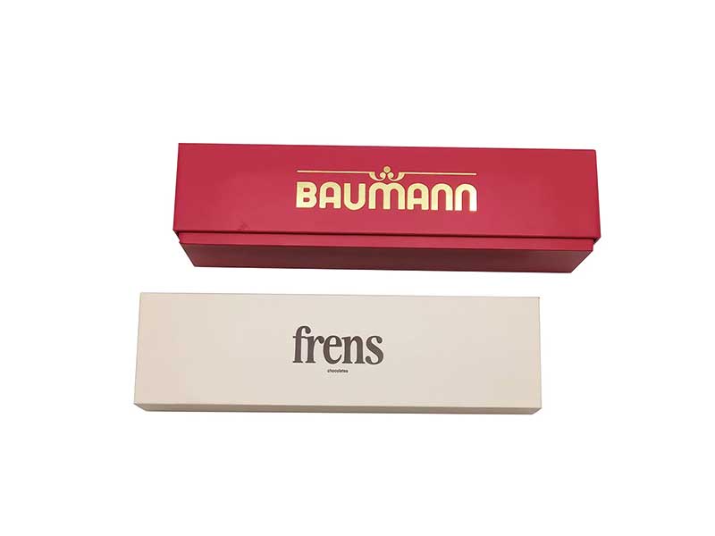 Custom lid and base box for chocolate packaging