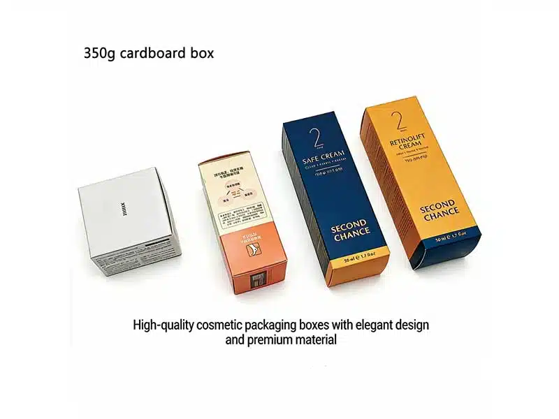 Custom logo skincare boxes with spot UV