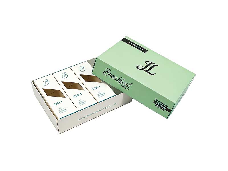 Custom logo cardboard box for golf – branded golf packaging