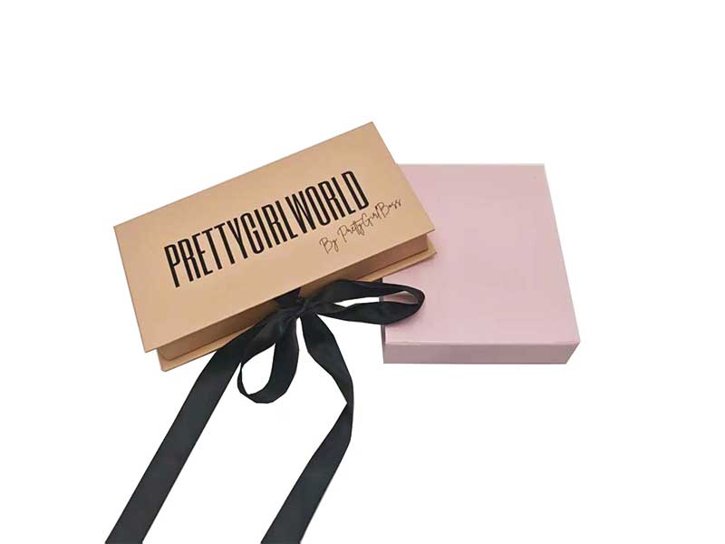 Custom cosmetic boxes with ribbon for cosmetic packaging