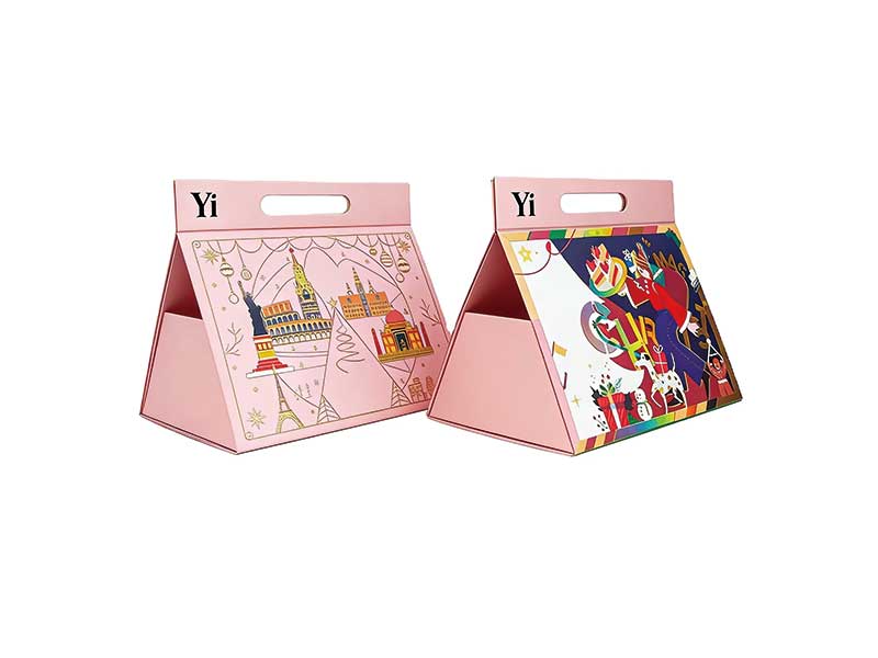Magnetic folding bags for cosmetics packaging