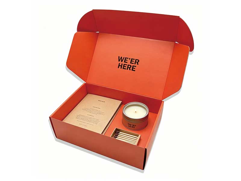 Custom mailer candle boxes for shipping and delivery