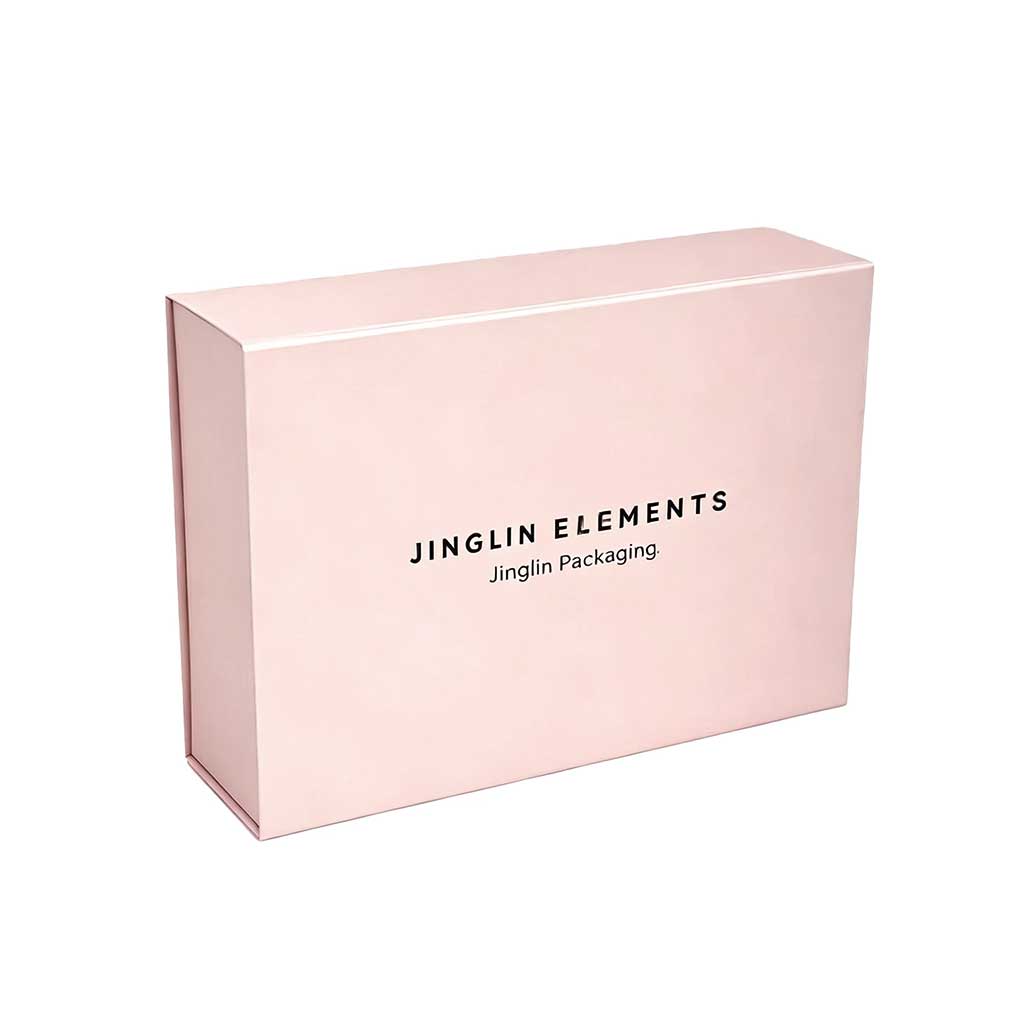 Custom non magnetic folding boxes by Jinglin Packaging – flat-pack rigid packaging for eco-friendly storage
