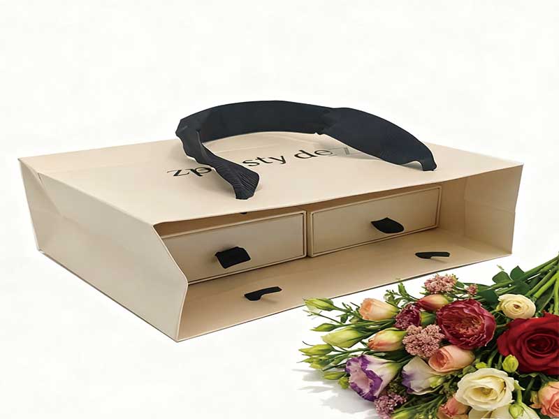 Boutique retail packaging with gift bags