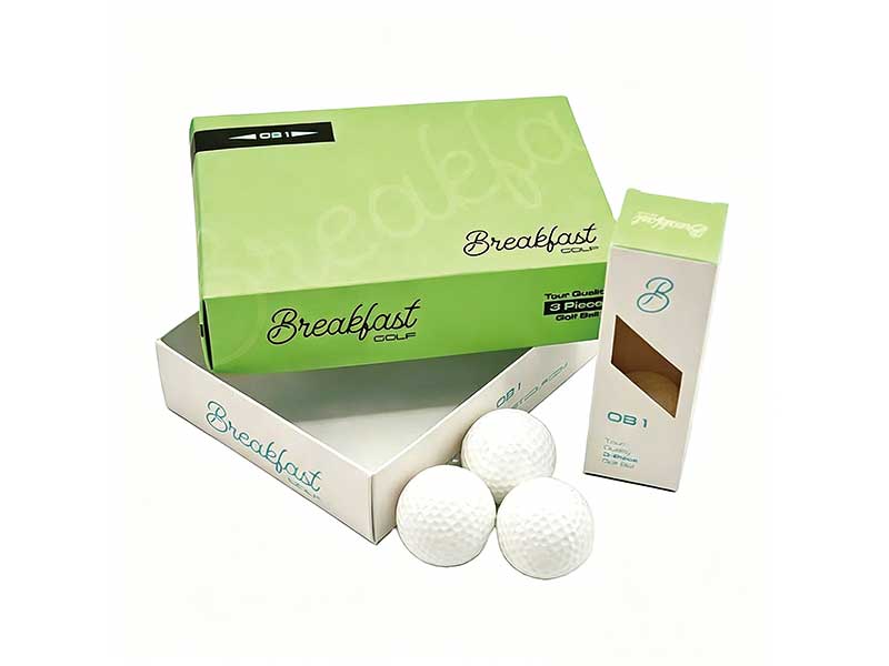 Paper card lid and base box for golf – custom golf packaging