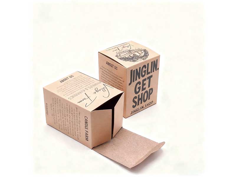 Custom printed candle paper folding boxes with brand logo
