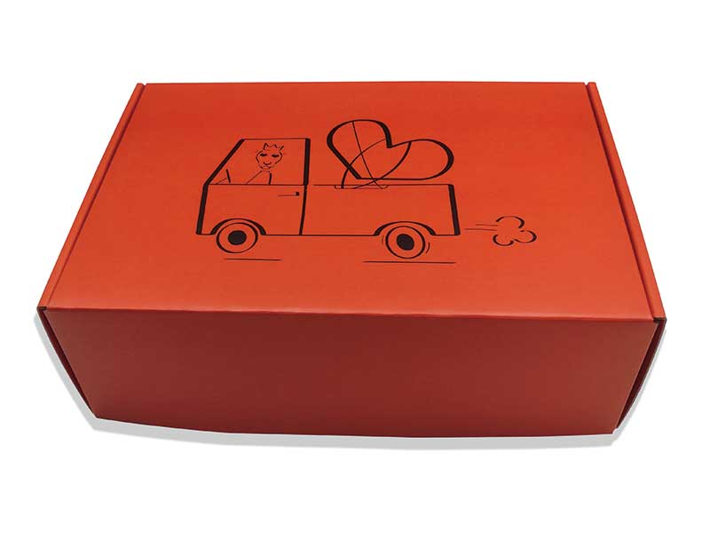 Custom printed red shipping candle boxes for holiday candles