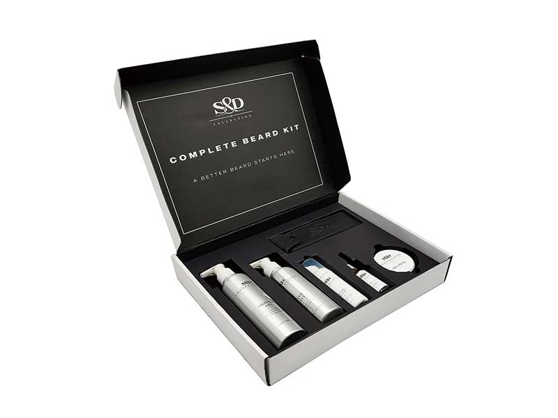 Custom printing mailer boxes for cosmetic set packaging with soft-touch finish