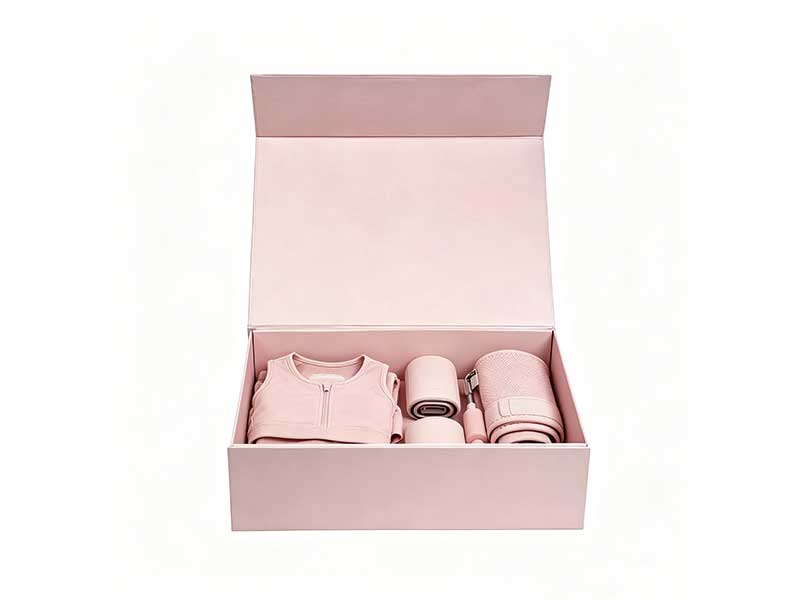 Non-magnetic folding box flat pack economical rigid box