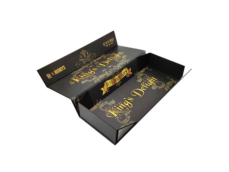 Magnetic folding custom candle boxes for candle gift sets with ribbon closure