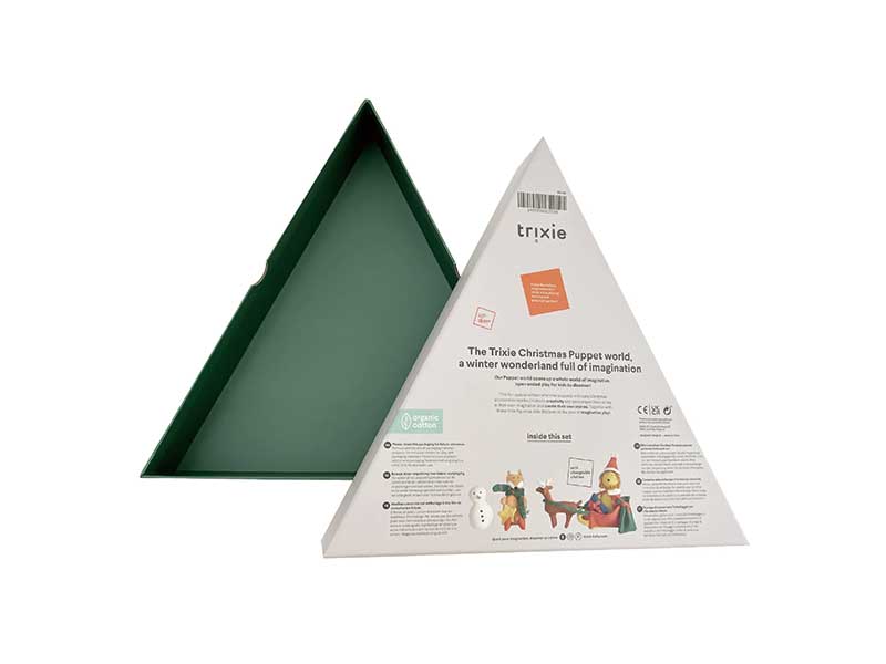 Custom triangle rigid boxes for Christmas gifts
