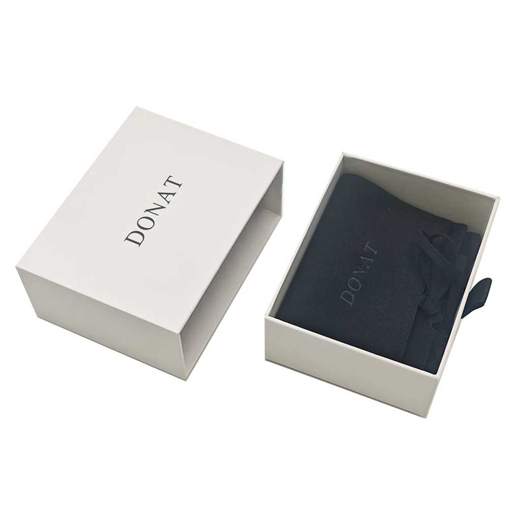 Rigid drawer boxes with soft-touch matte lamination – high-end custom packaging by Jinglin
