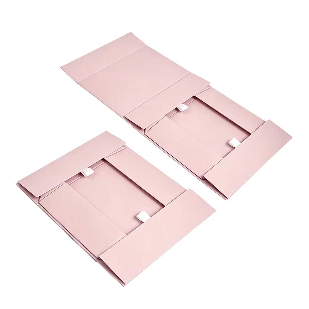 Easy assemble non magnetic folding box – foldable rigid box with custom CMYK printing by Jinglin
