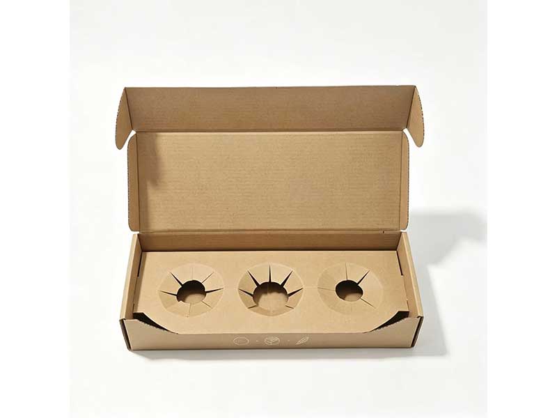 Kraft shipping E-Commerce Boxes with paper insert for candles