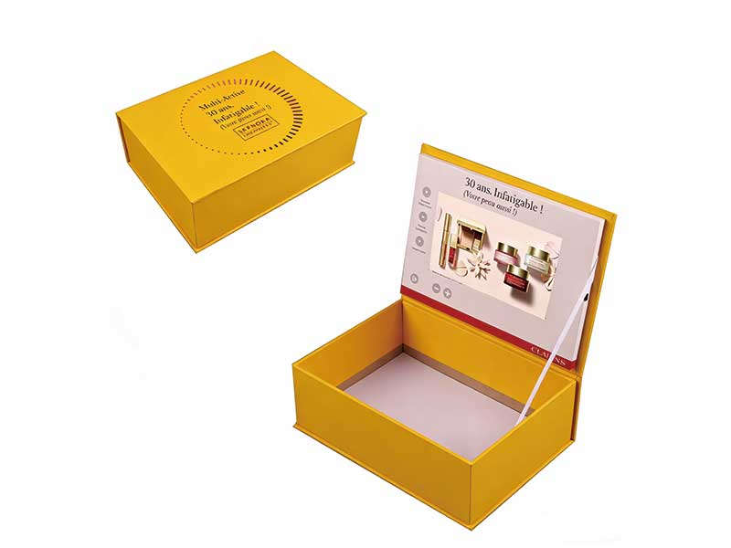 Magnetic gift boxes with LED screen for displaying brand videos