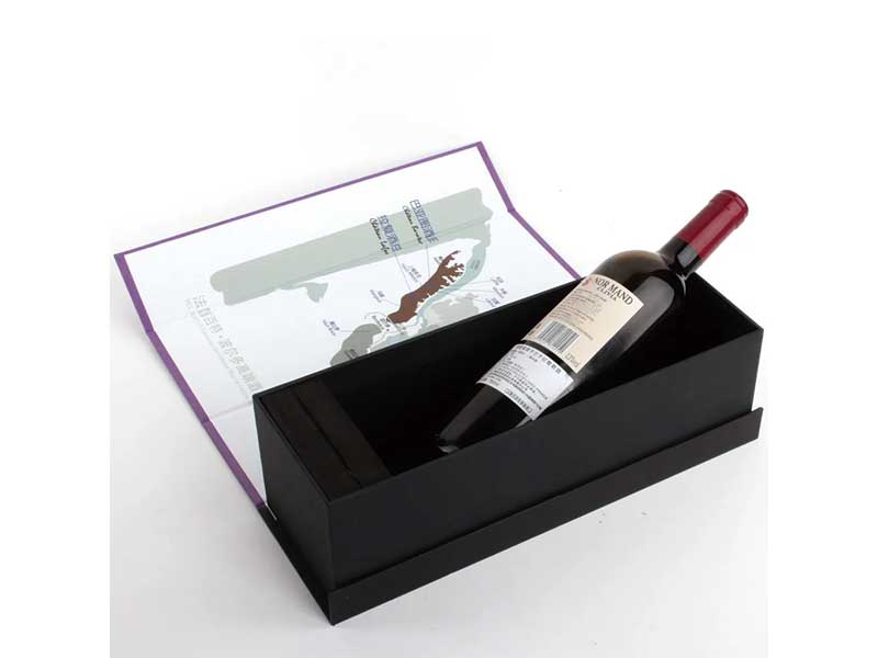 Magnetic wine box with matte finish for wine packaging