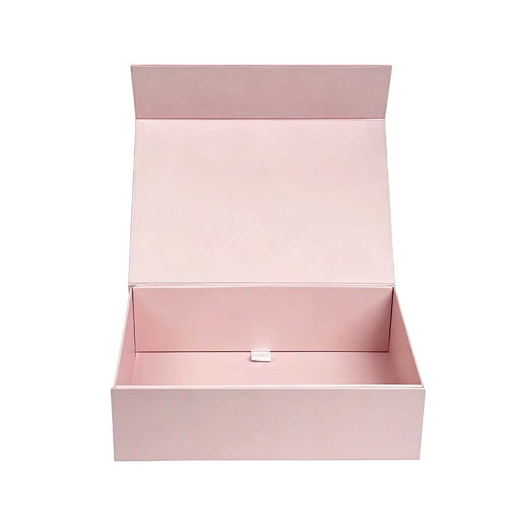 Non magnetic folding box with soft-touch matte finish – space-saving flat storage design by Jinglin Packaging