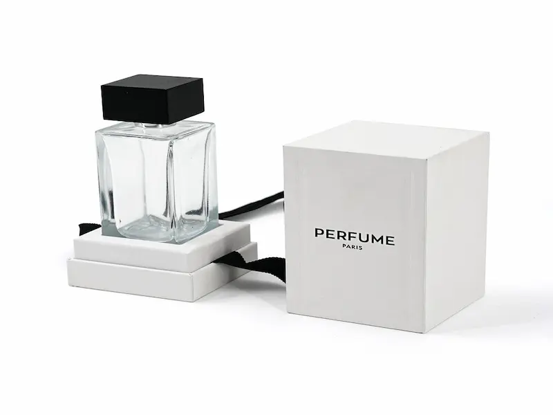 Luxury perfume gift set packaging with lid and base boxes