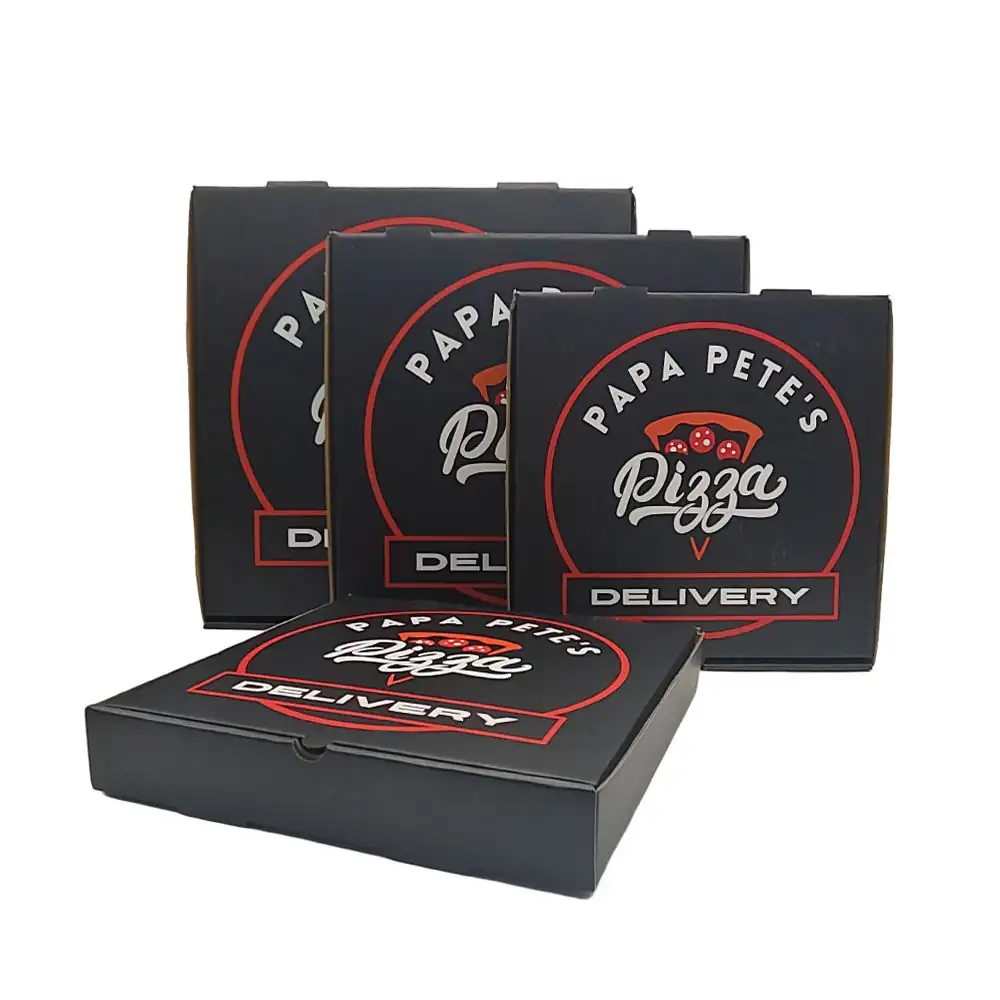 Custom corrugated paper Sicilian pizza boxes – sturdy pizza delivery packaging
