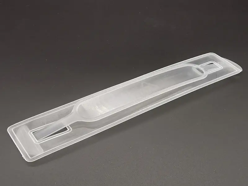 Custom plastic handle for packaging accessories